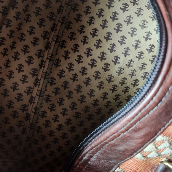 Handmade Leather & Kilim Duffel Bag - Picture 8 of 8